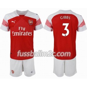 Fußballtrikots Arsenal GIBBS 3 Kinder Heim Trikotsatz 2018-2019